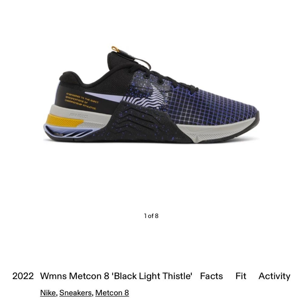 Nike Metcon 8 women’s 9.5